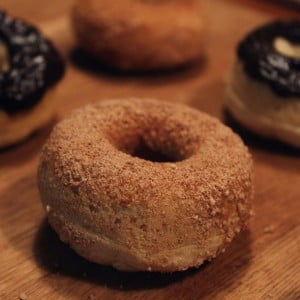 Vegan maple doughnuts