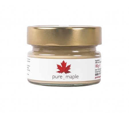 jar of maple butter, gold top