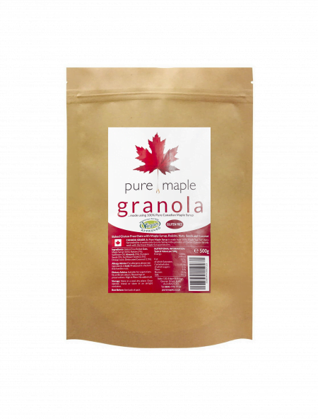 large bag of maple syrup granola