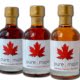 3 bottles of different types of Pure Maple Syrup each 200ml
