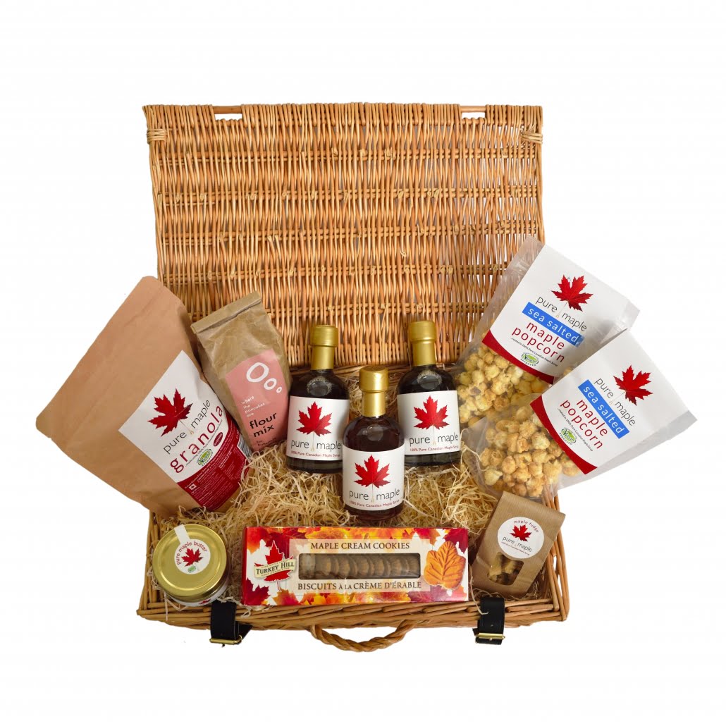 Maple Lovers Luxury Hamper Gift Basket filled with