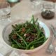 French bean salad with a jar of maple and mustard dressing - Pure Maple