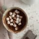 Mocha hot chocolate with marshmallows and grated chocolate - Pure Maple
